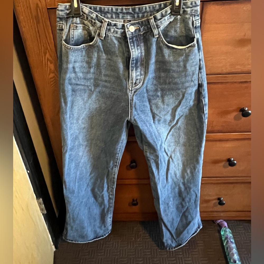 Straight Leg Super High Rise Jeans size Xl from cider